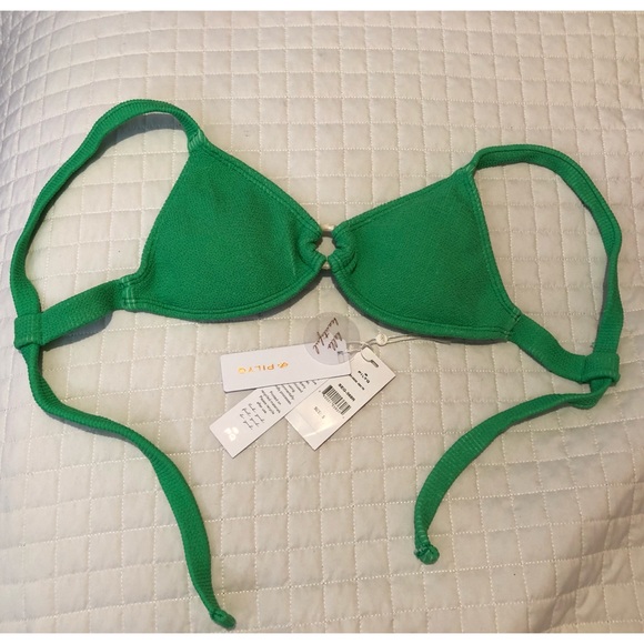 PilyQ Sea Green Small Bikini Top - Picture 4 of 8